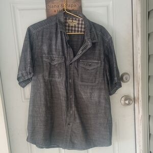 Men's Extra Large Woolrich Cotton Short Sleeve Button Down